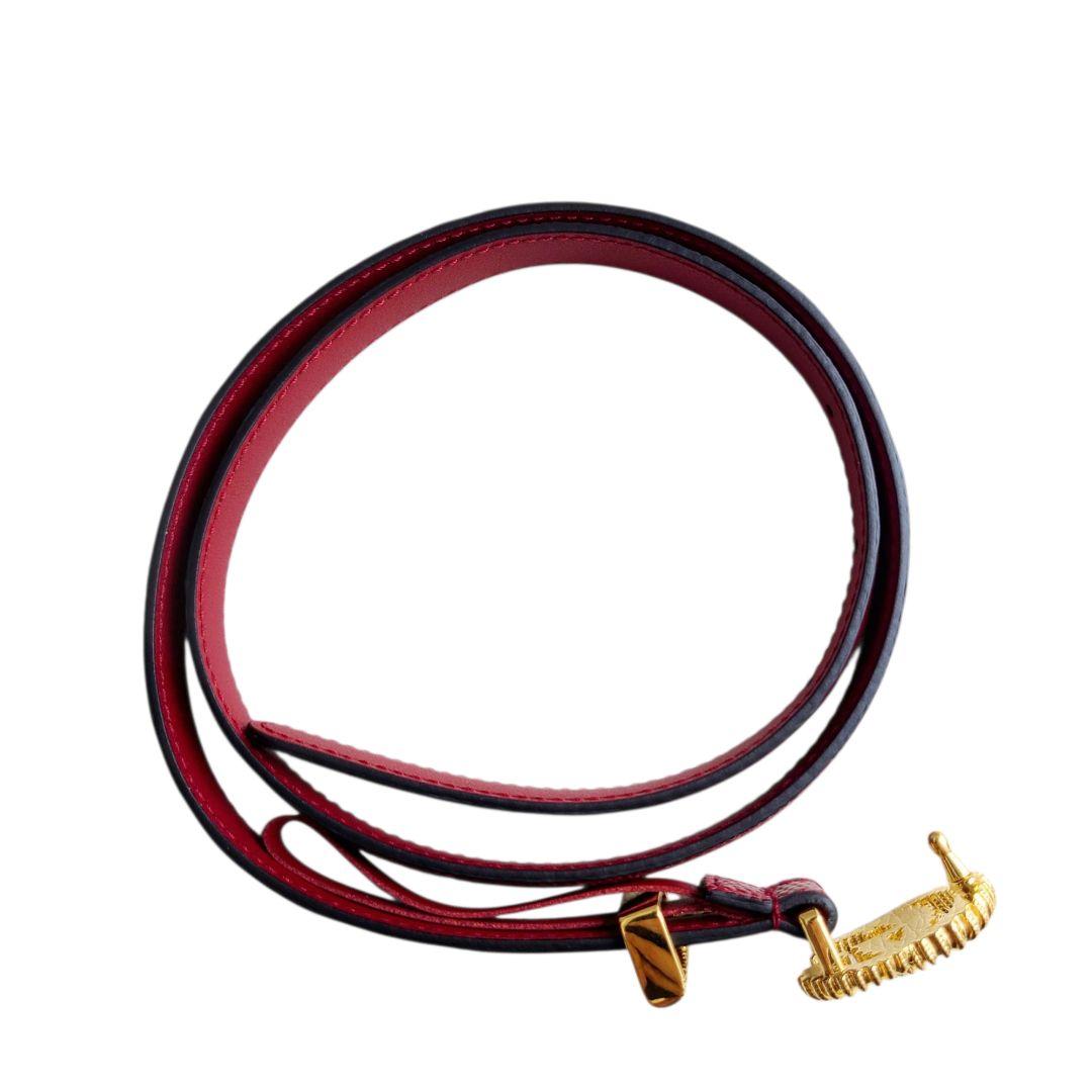 ✨新品未使用✨GUCCI　グッチ　ベルト　ダブルG　パイソン　スリムベルト