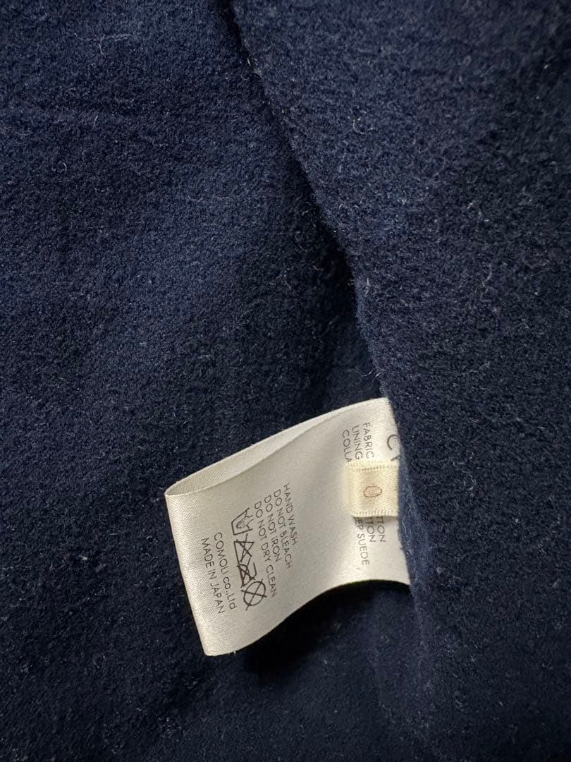 COMOLI コモリ　デニムジャケット　襟レザー　SS J03-01010