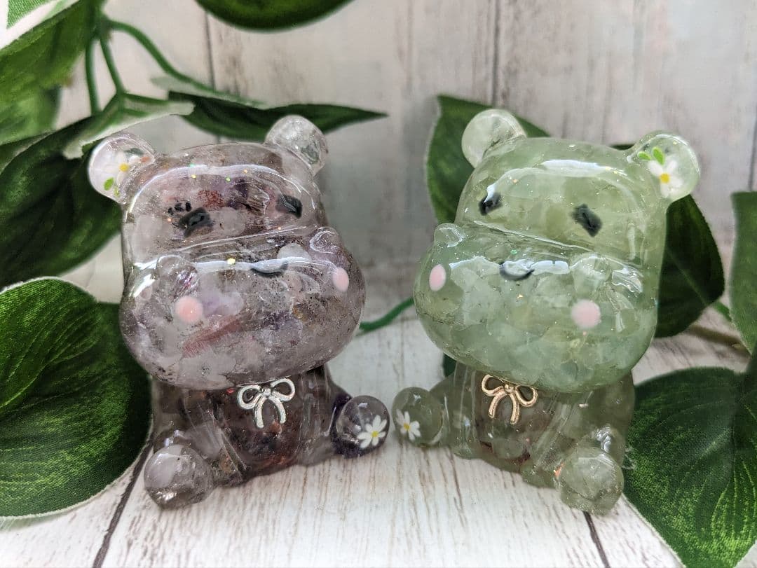 【Milky】シトリンの大きめピラミッド形オルゴナイト☆他６点