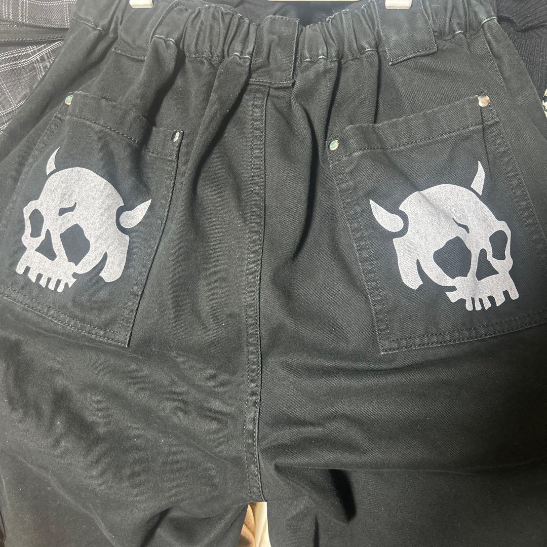 Gamchu【ガムチュ】背面鬼面Two-Shot ハーフパンツ 破壊骨りあ