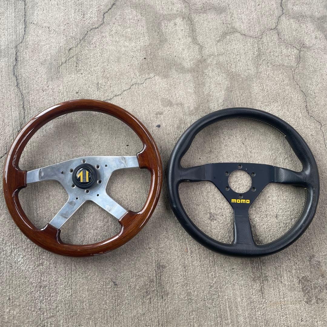 ウッドステアリングホイール momo