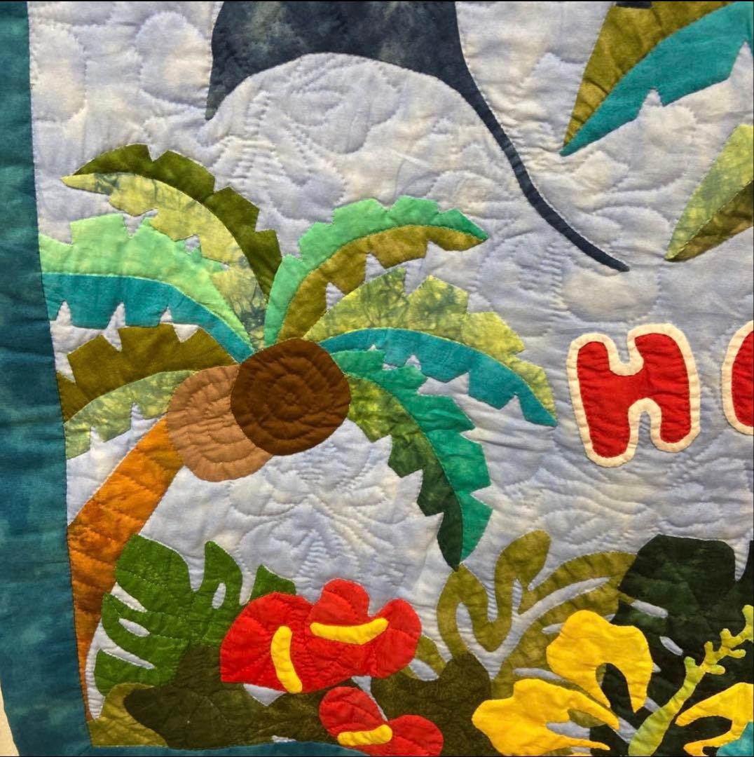 ハワイアンキルト　マルチマット　タペストリー