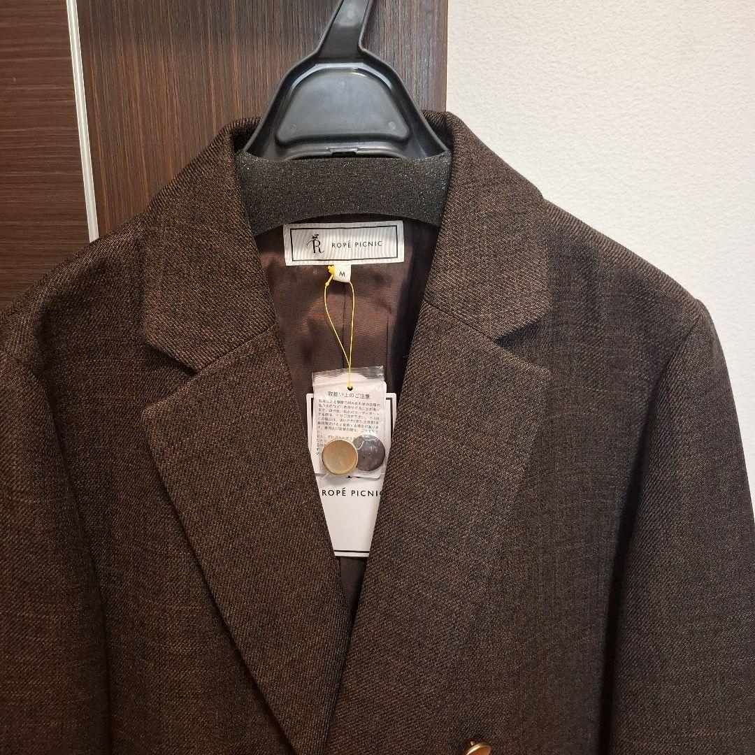 新品タグ付き ROPE’ PICNIC スリートーンツイードジャケット ブラウン