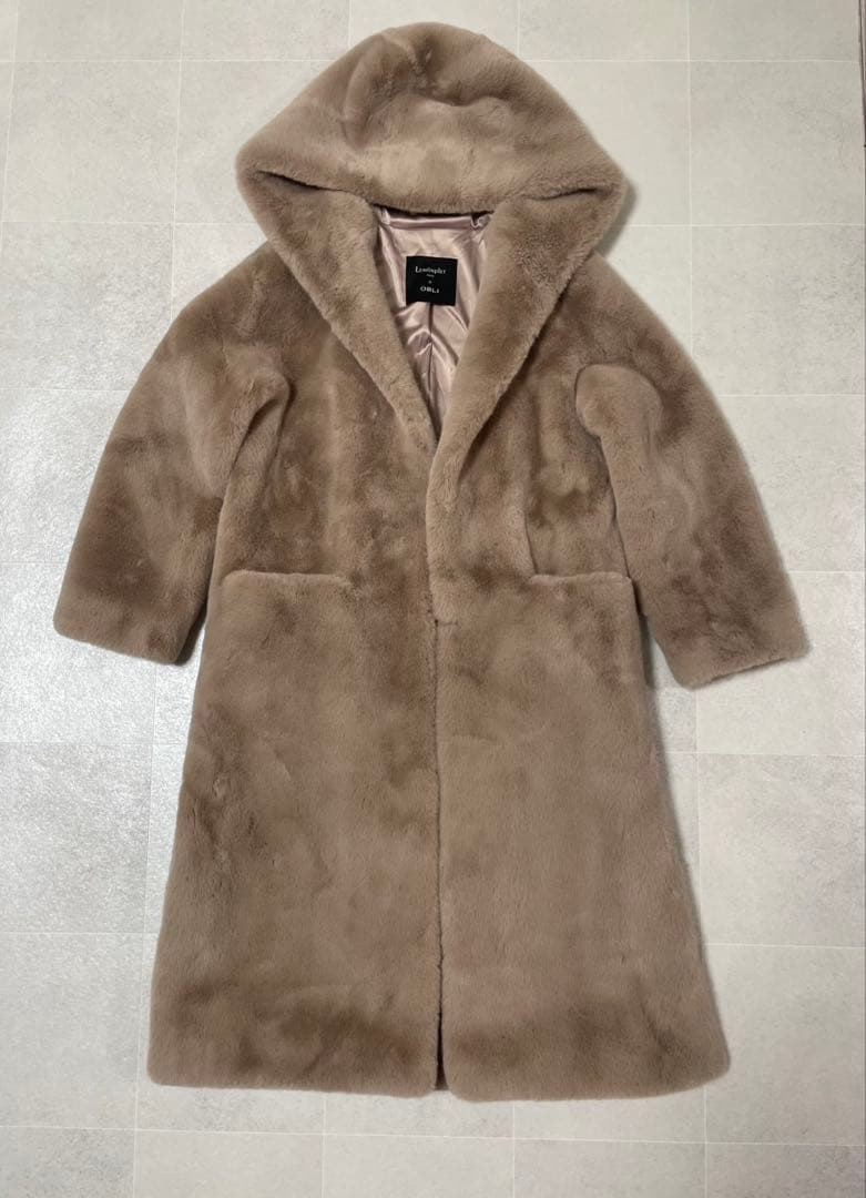 タグ付き✨完売品OBLI Lemonpletコラボファーコート　テディベアコート