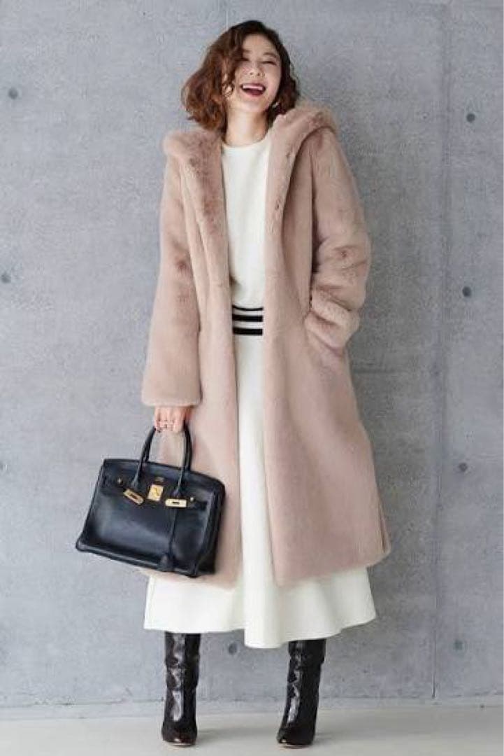 タグ付き✨完売品OBLI Lemonpletコラボファーコート　テディベアコート