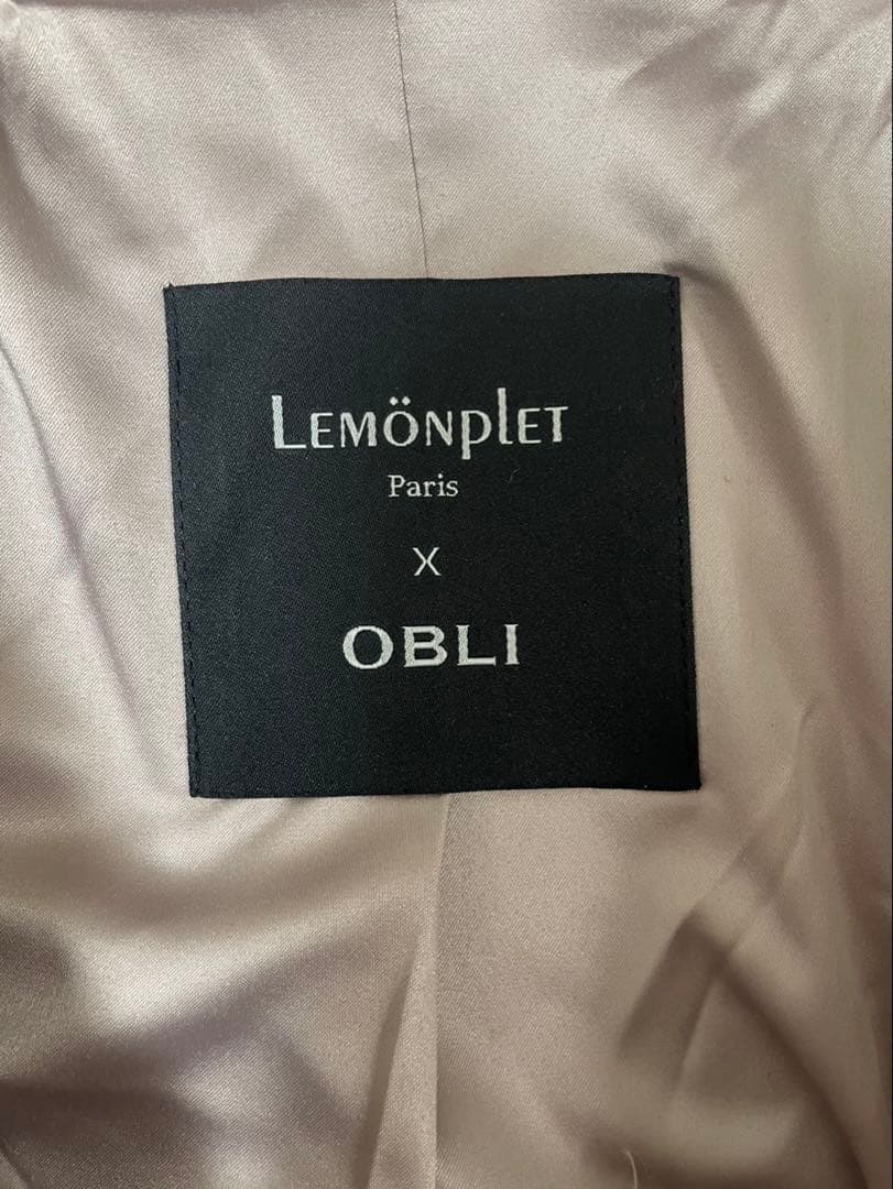 タグ付き✨完売品OBLI Lemonpletコラボファーコート　テディベアコート