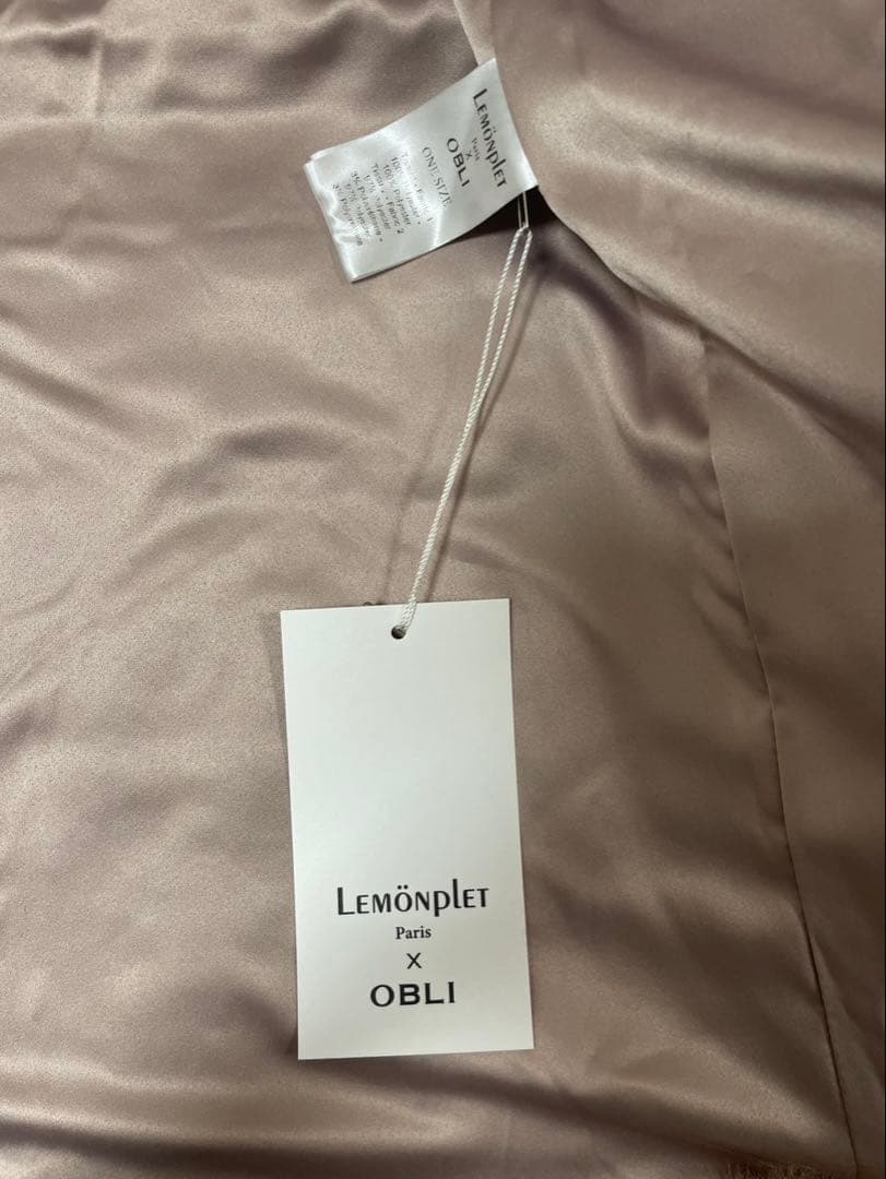 タグ付き✨完売品OBLI Lemonpletコラボファーコート　テディベアコート