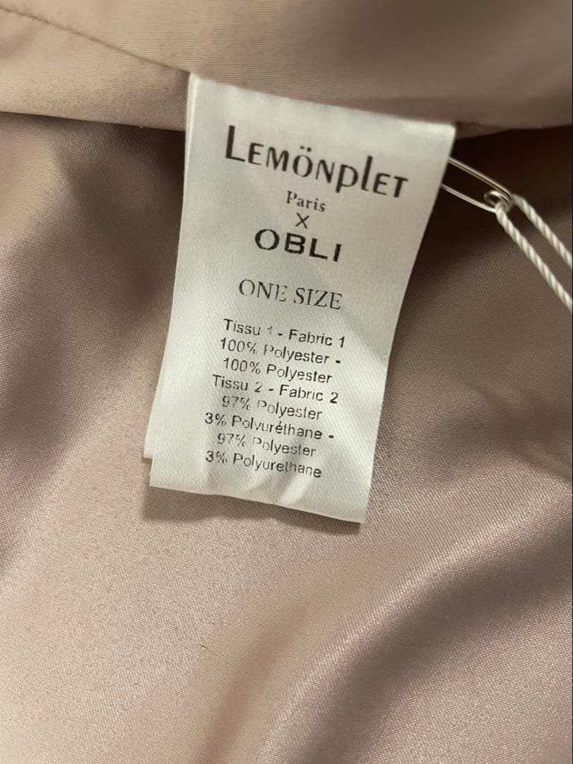 タグ付き✨完売品OBLI Lemonpletコラボファーコート　テディベアコート