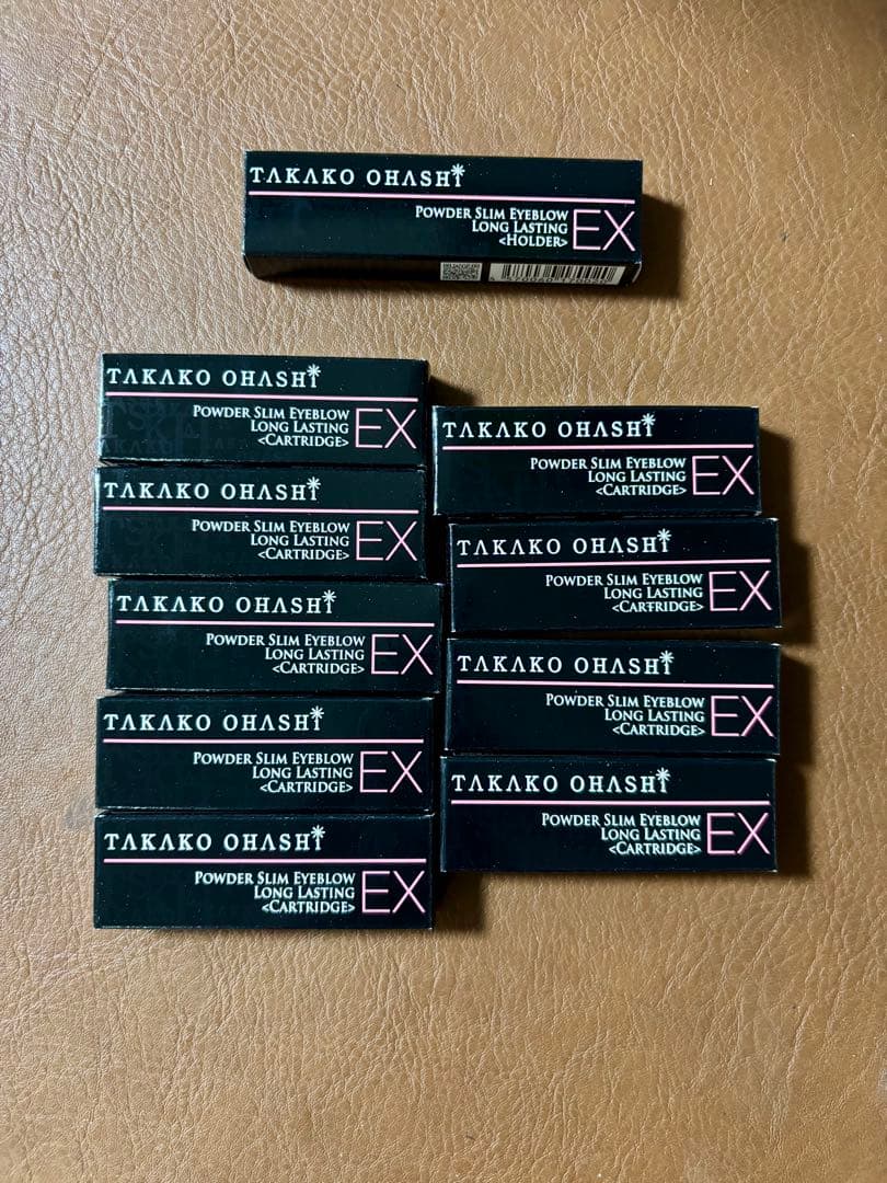 大橋タカコ　パウダースリムアイブロウ EX ライトブラウン ♡本体1 ➕替9