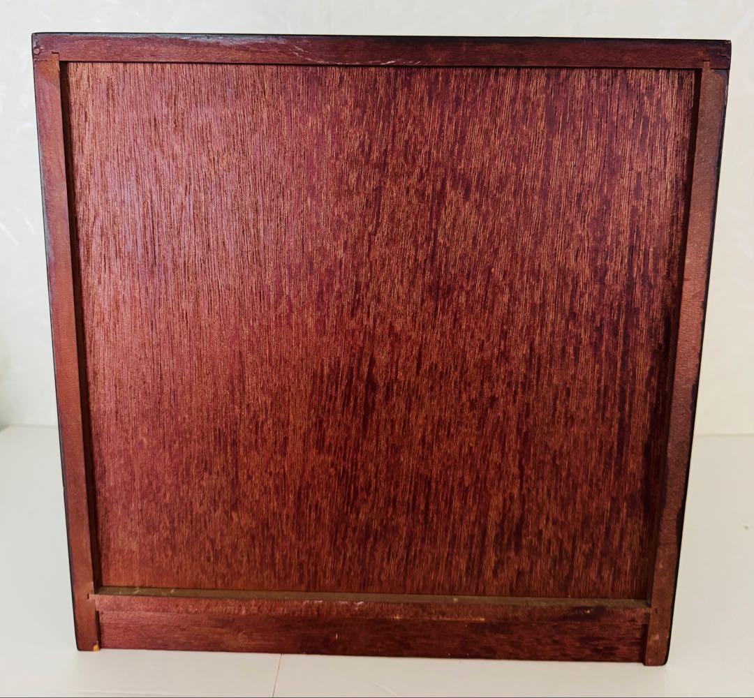 3段チェスト　引き出し　花刺繍　インテリア収納　和箪笥　昭和レトロ　ヴィンテージ