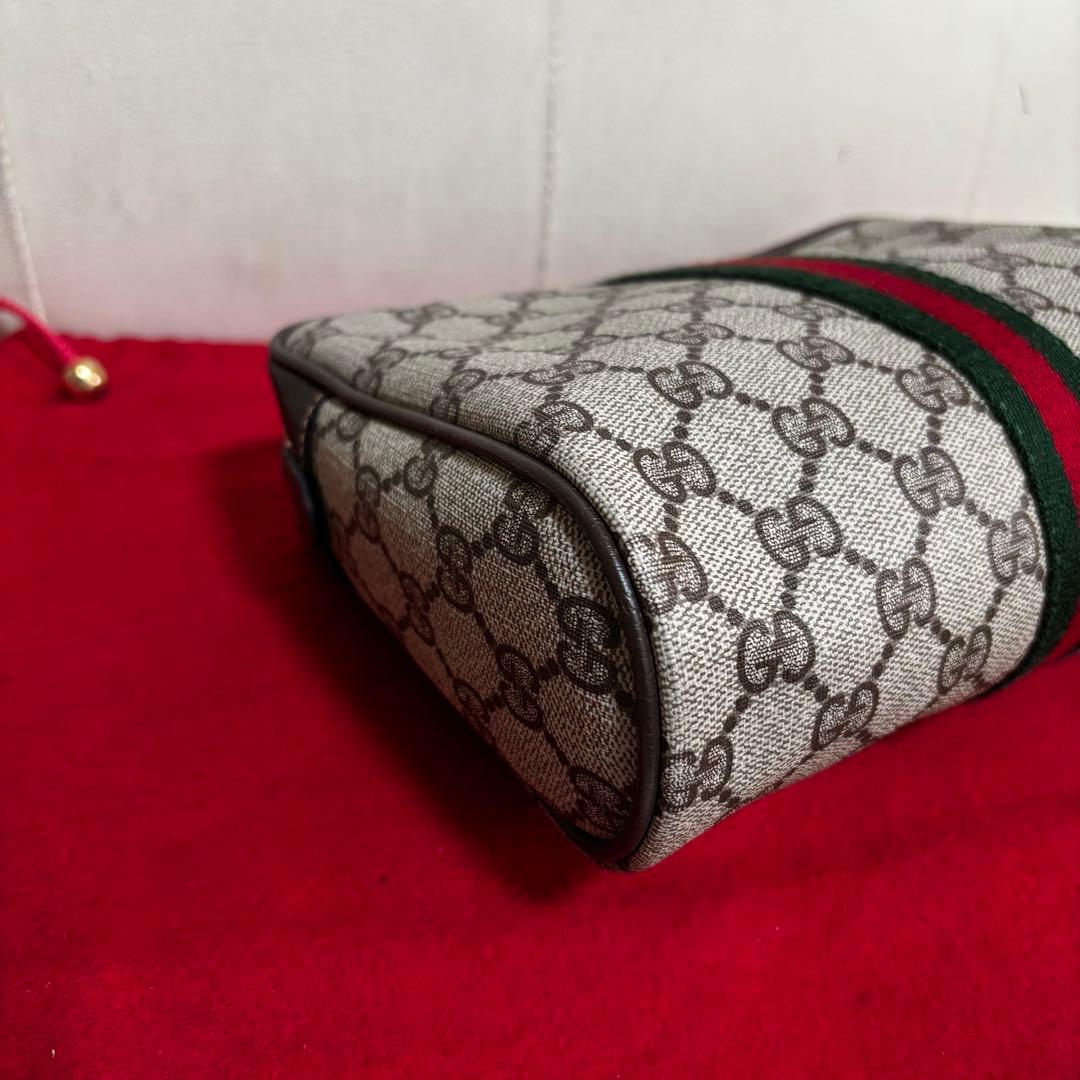 ほぼ　未使用　付属品あり　GUCCI オールド　グッチ　シェリーライン　バッグ