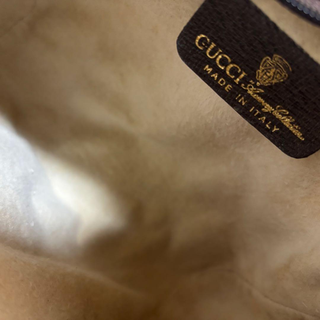 ほぼ　未使用　付属品あり　GUCCI オールド　グッチ　シェリーライン　バッグ