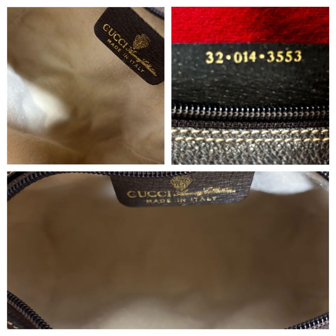 ほぼ　未使用　付属品あり　GUCCI オールド　グッチ　シェリーライン　バッグ