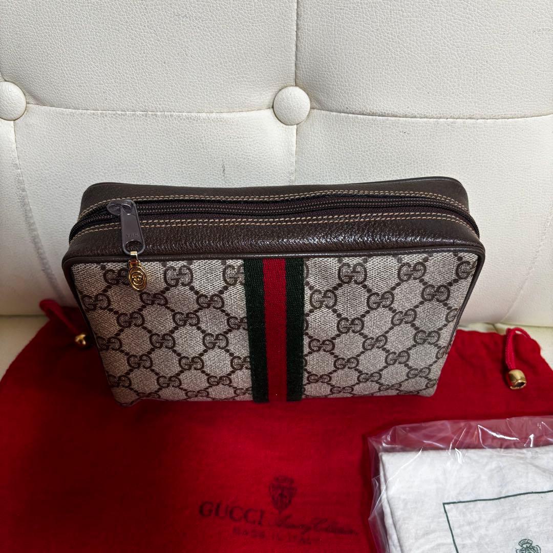 ほぼ　未使用　付属品あり　GUCCI オールド　グッチ　シェリーライン　バッグ