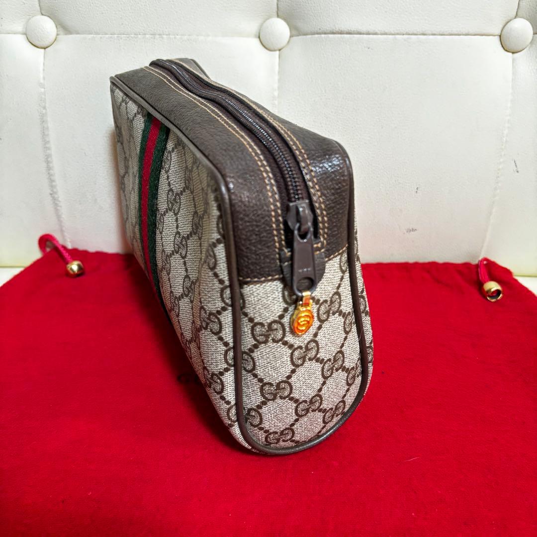ほぼ　未使用　付属品あり　GUCCI オールド　グッチ　シェリーライン　バッグ