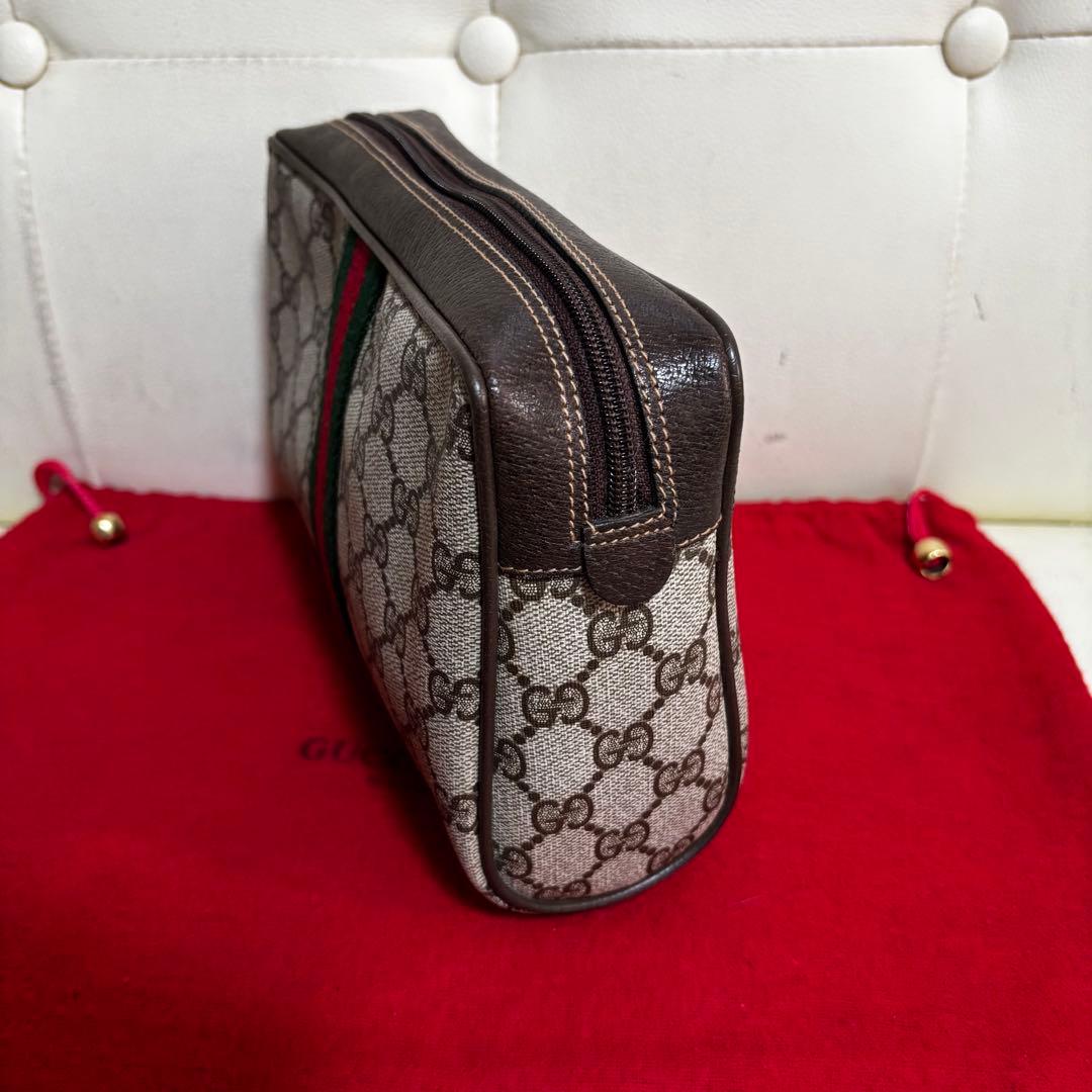 ほぼ　未使用　付属品あり　GUCCI オールド　グッチ　シェリーライン　バッグ