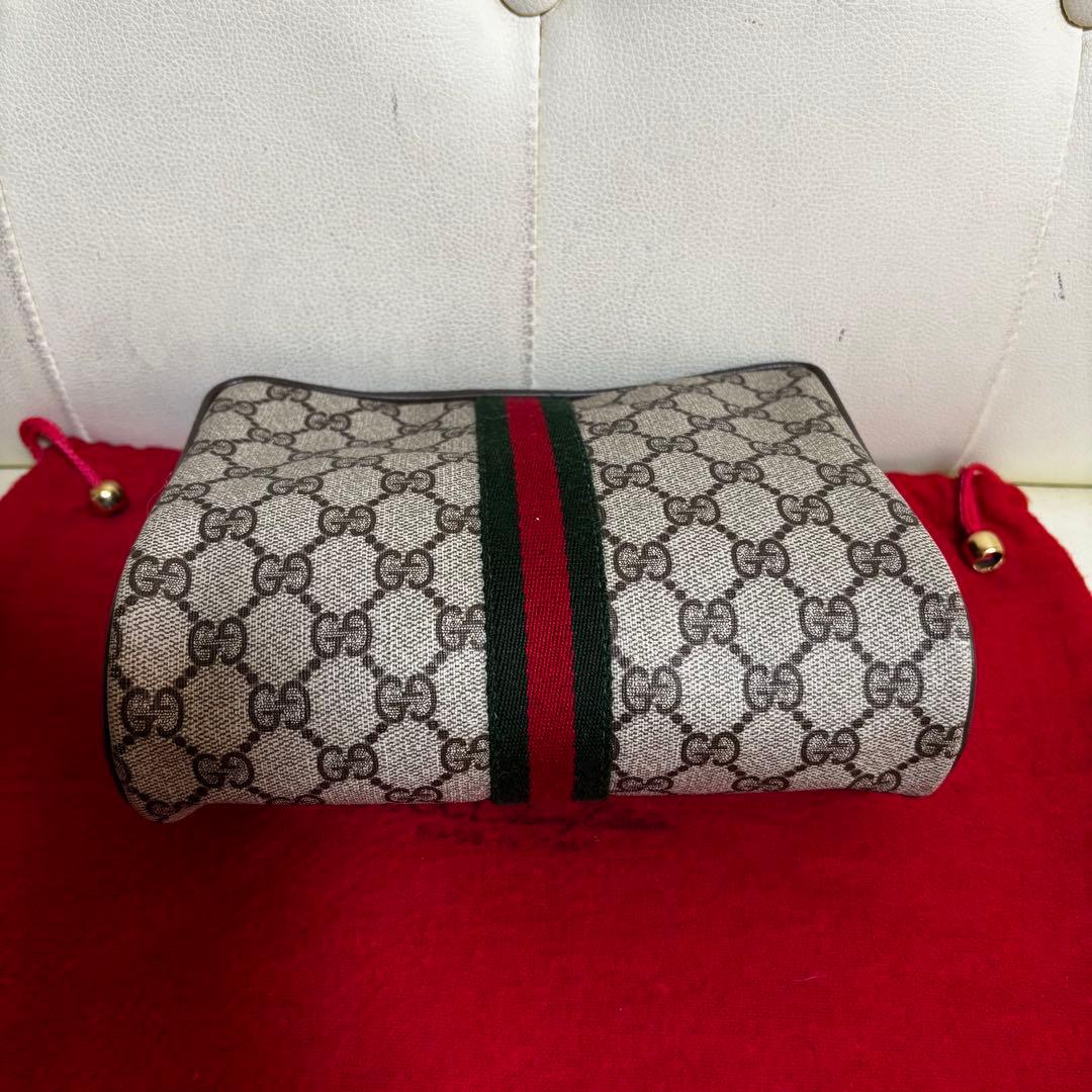 ほぼ　未使用　付属品あり　GUCCI オールド　グッチ　シェリーライン　バッグ