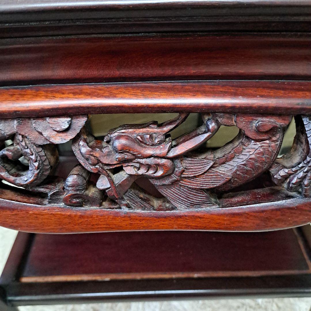 ♡石天板　龍の爪　サイドテーブル　花台　♡