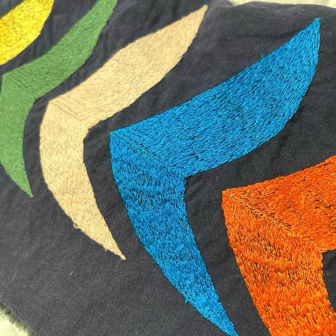 【レア生地】752 ひねりスヌード ネックウォーマー bird★ネイビー★