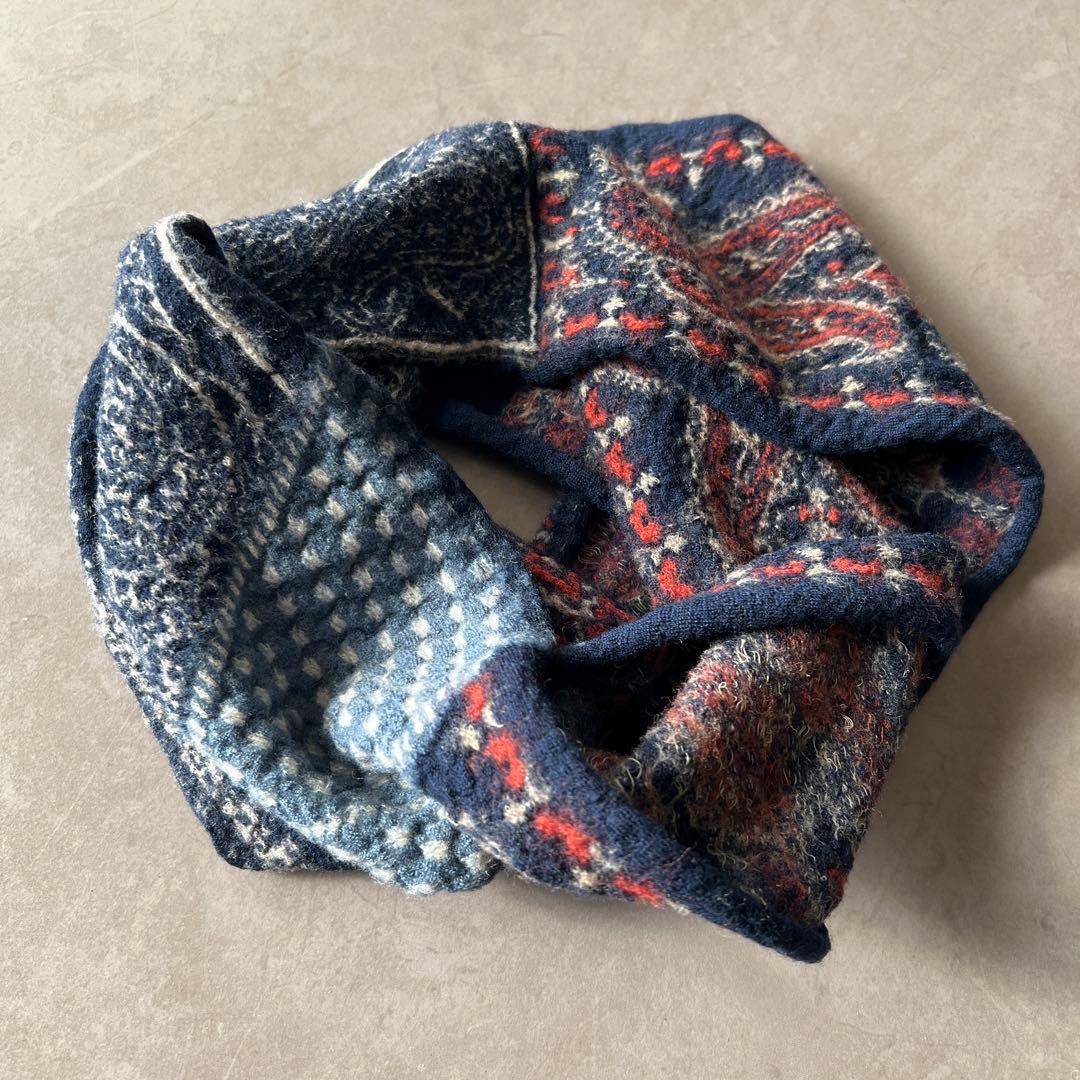 KAPITAL 縮絨ウール ネックウォーマー　スヌード