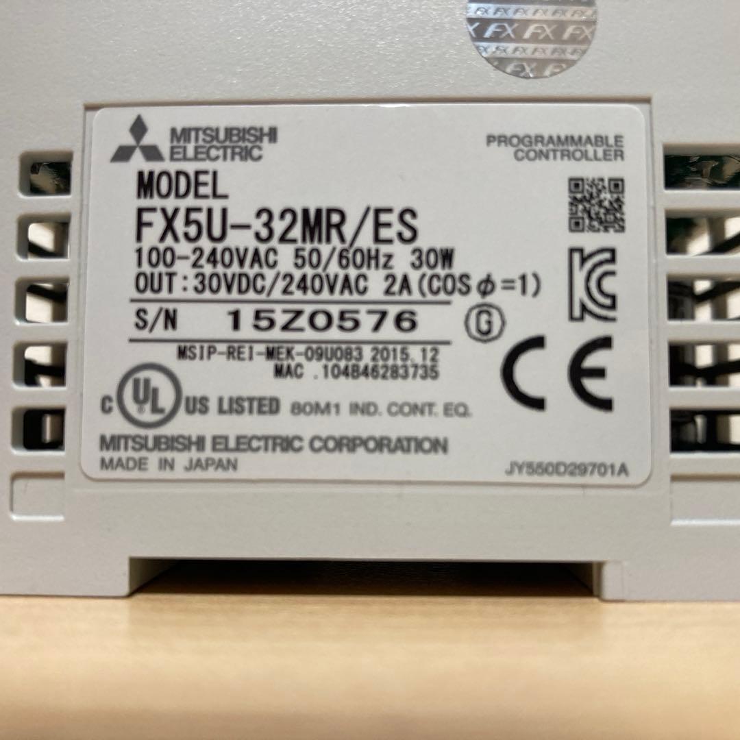 三菱電機 マイクロシーケンサ MELSEC FX5U-32MR/ES ユニット