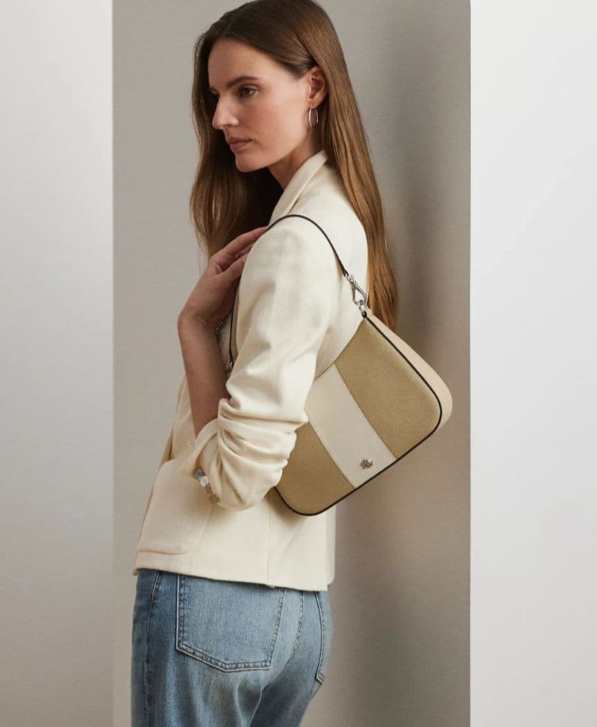 新品Lauren RALPH LAUREN　ツートンレザー