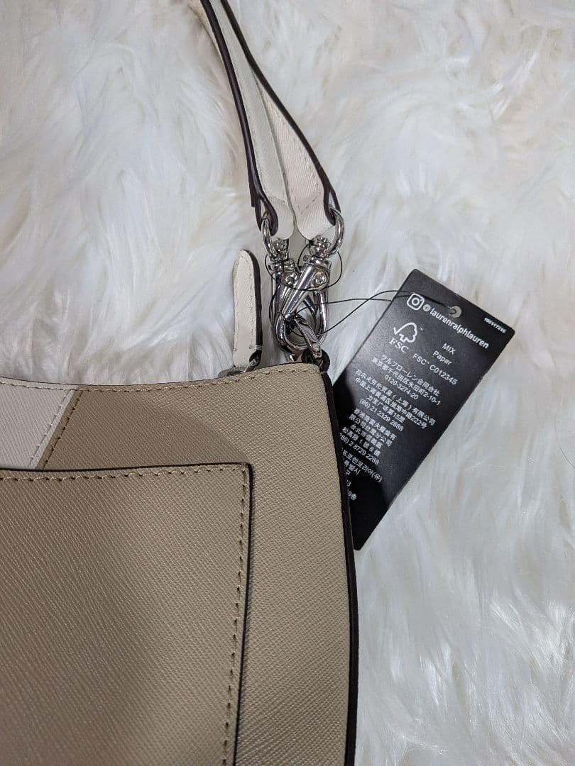 新品Lauren RALPH LAUREN　ツートンレザー