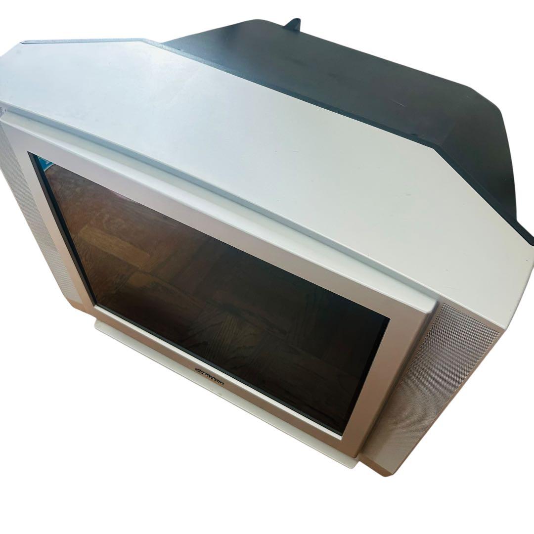 21型ブラウン管テレビ シルバー　ビクター