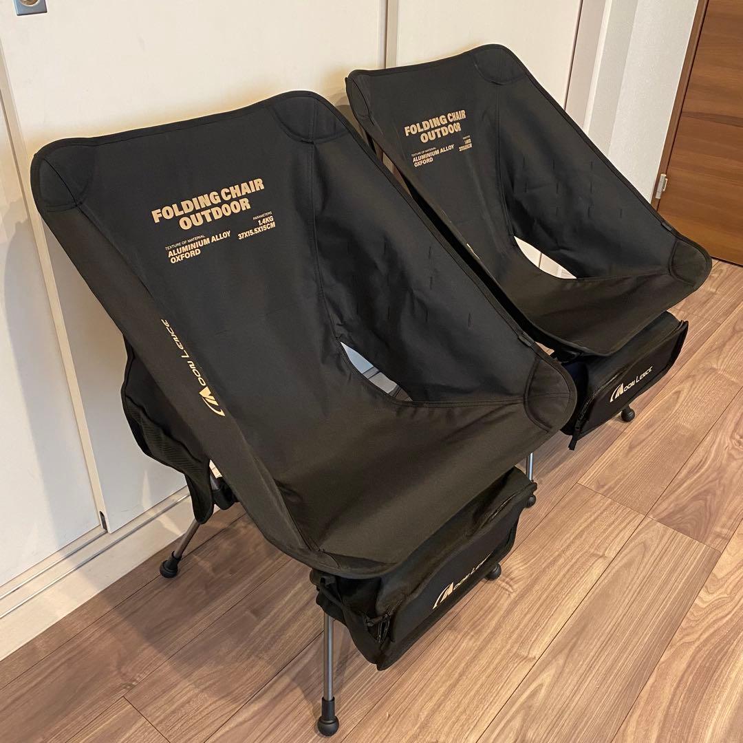 新品未使用　折り畳みローチェア2脚セット