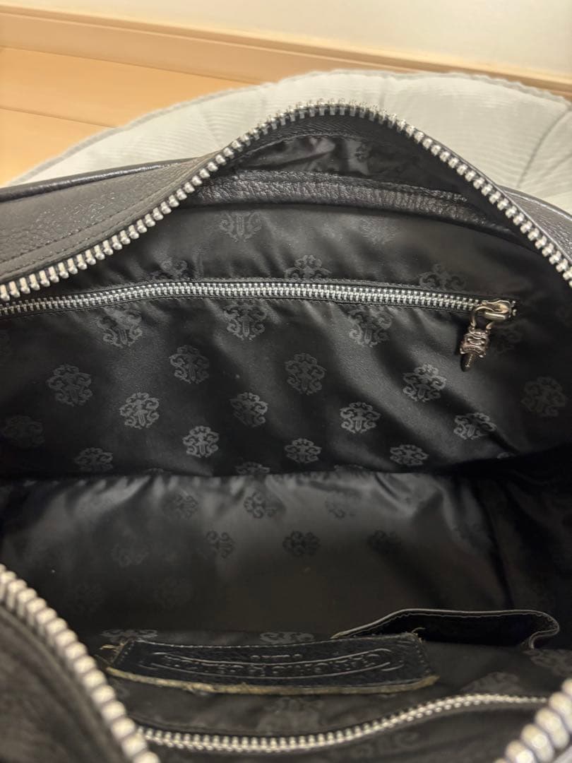 す*！様 クロムハーツ　現行型　ジムバッグミディアム　セメタリークロスパッチ　レ