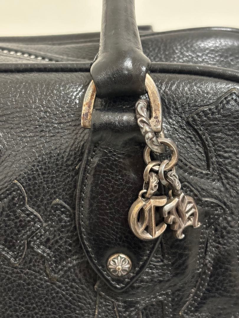 す*！様 クロムハーツ　現行型　ジムバッグミディアム　セメタリークロスパッチ　レ