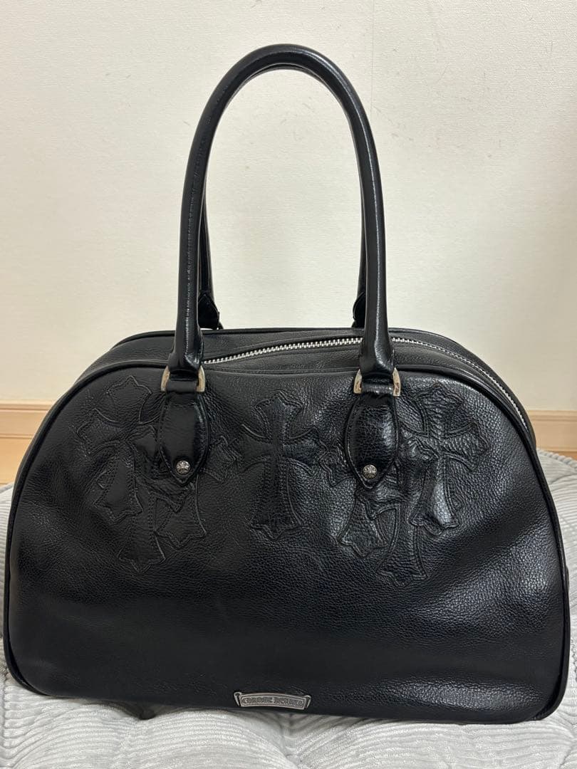 す*！様 クロムハーツ　現行型　ジムバッグミディアム　セメタリークロスパッチ　レ