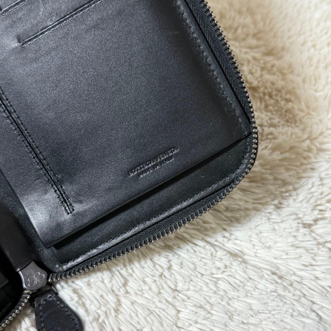 ⭐️未使用級⭐️ ボッテガヴェネタ　イントレチャート　長財布　ラウンドジップ　レザー