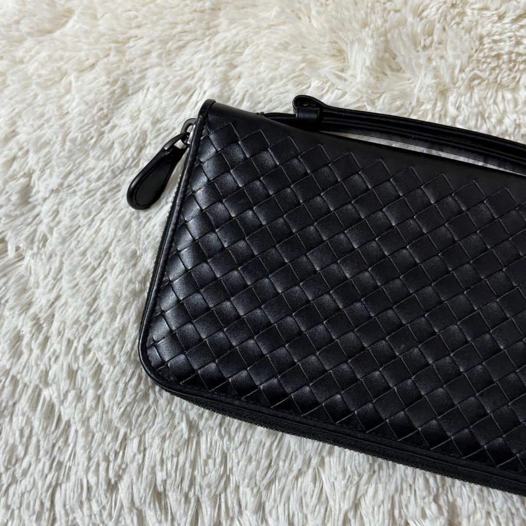 ⭐️未使用級⭐️ ボッテガヴェネタ　イントレチャート　長財布　ラウンドジップ　レザー