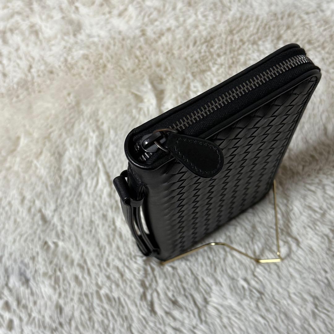 ⭐️未使用級⭐️ ボッテガヴェネタ　イントレチャート　長財布　ラウンドジップ　レザー