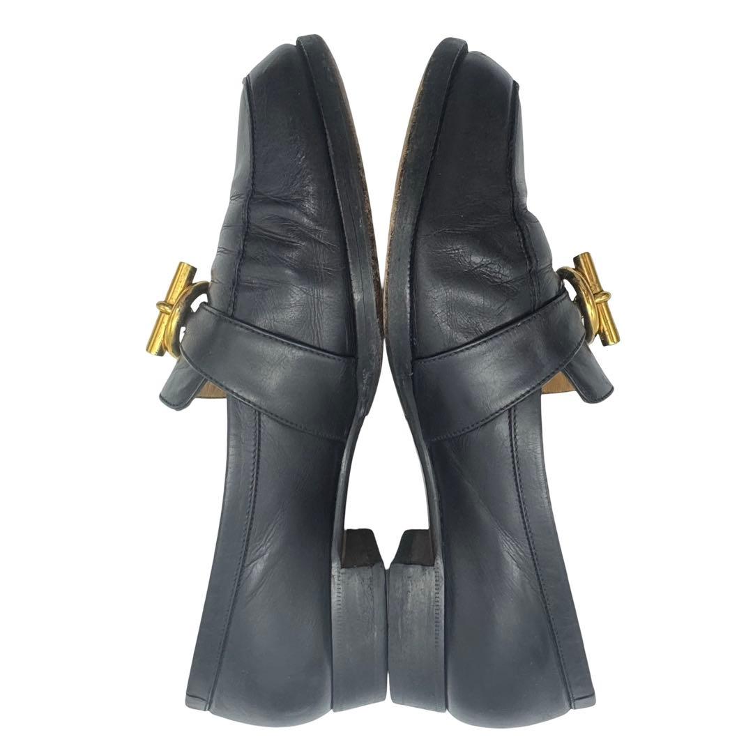 HERMES エルメス シェーヌダンクル ローファー 約23.5cm レディース