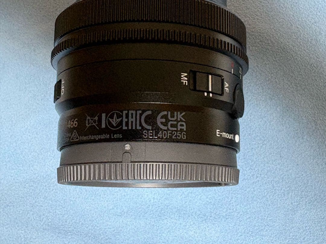 SONY FE 40mm F2.5 G 単焦点レンズ　SEL40F25G