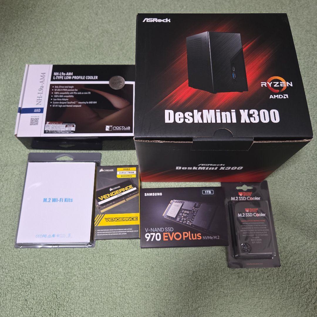 自作PC DeskMini X300 Ryzen 5 PRO 4650G
