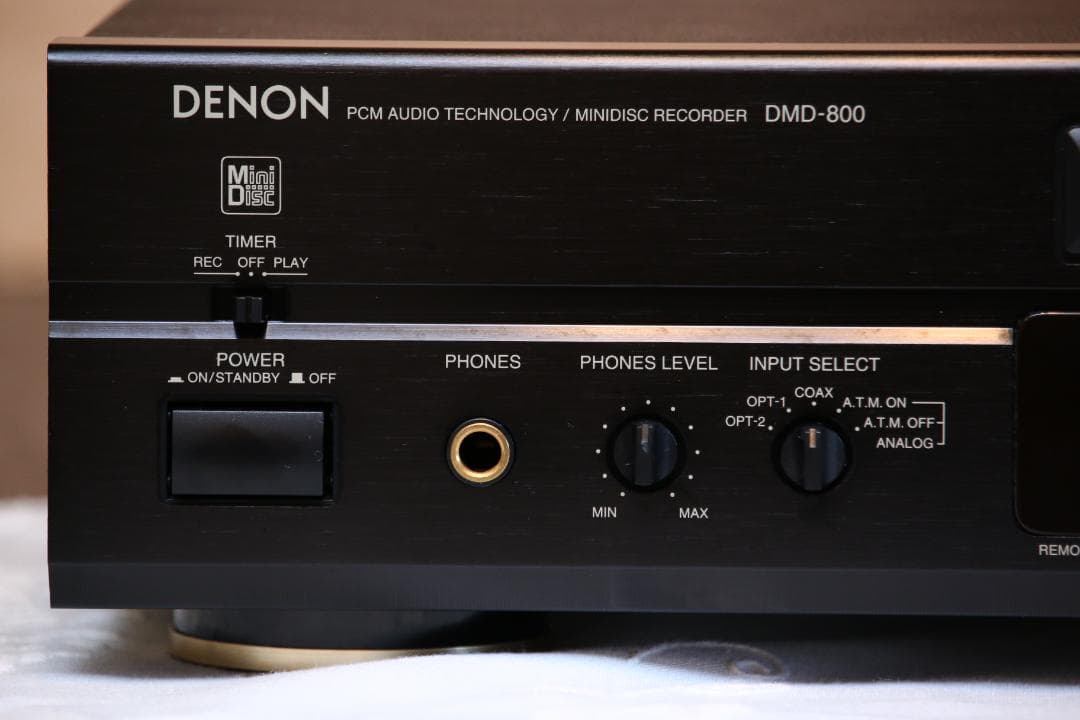 DENON DMD-800 MDデッキ　MDプレーヤー/レコーダー　 日本製　黒