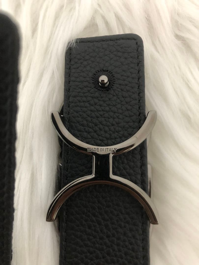 Dior ディオール　ブラック　ベルト　シルバーＣＤ　美品　高級感