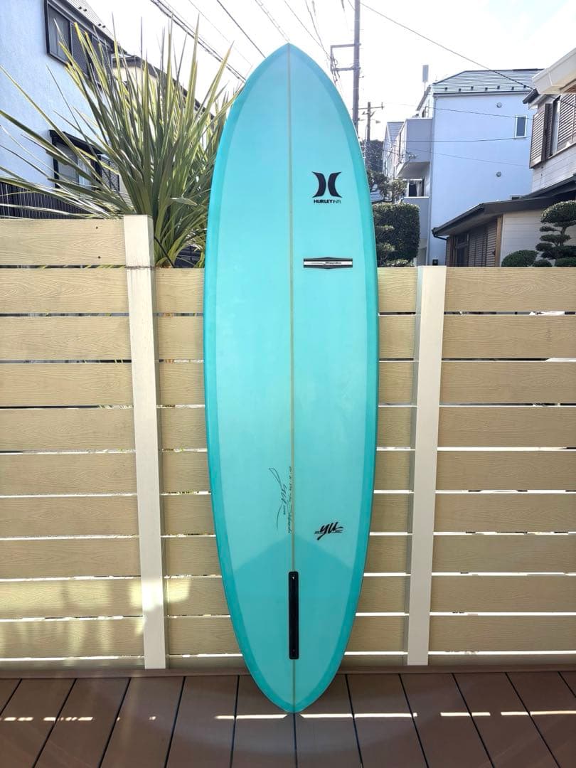 残り2時間最終価格　美品yuサーフボード6.11 ミッドレングス植田義則シェイプ