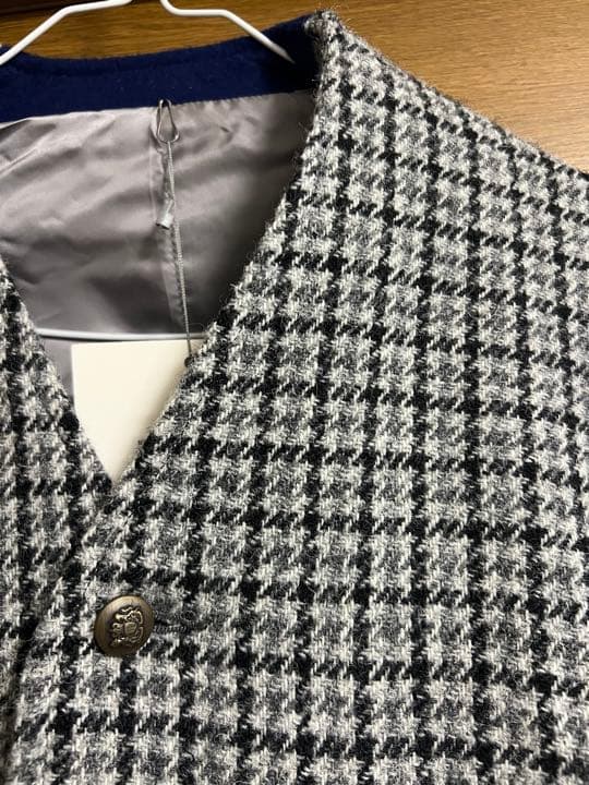 値下げ❗️norman ノルマン　ハリスツイード　ノーラカージャケットお洒落❗️