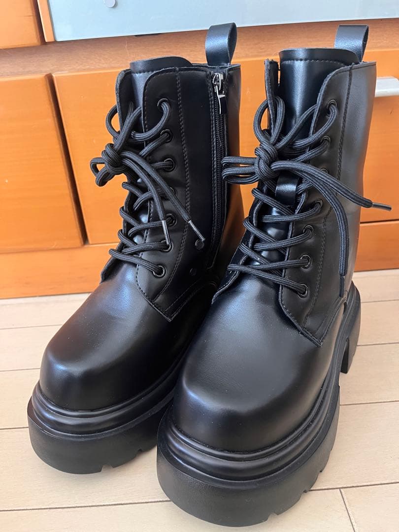 HSK Tokyo 16.5cm 厚底シークレットブーツ ブラック コスプレ S