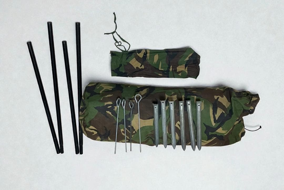 ※軍放出品 ダッチアーミーテント DPMカモ オランダ軍 軍幕 キャンバス 2