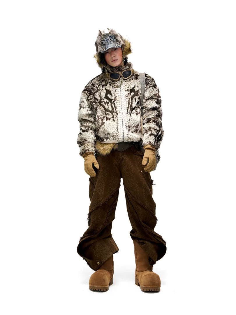 PERSONSOUL SNAKE PRINT ジャケット パイソン 蛇 ヘビ 柄