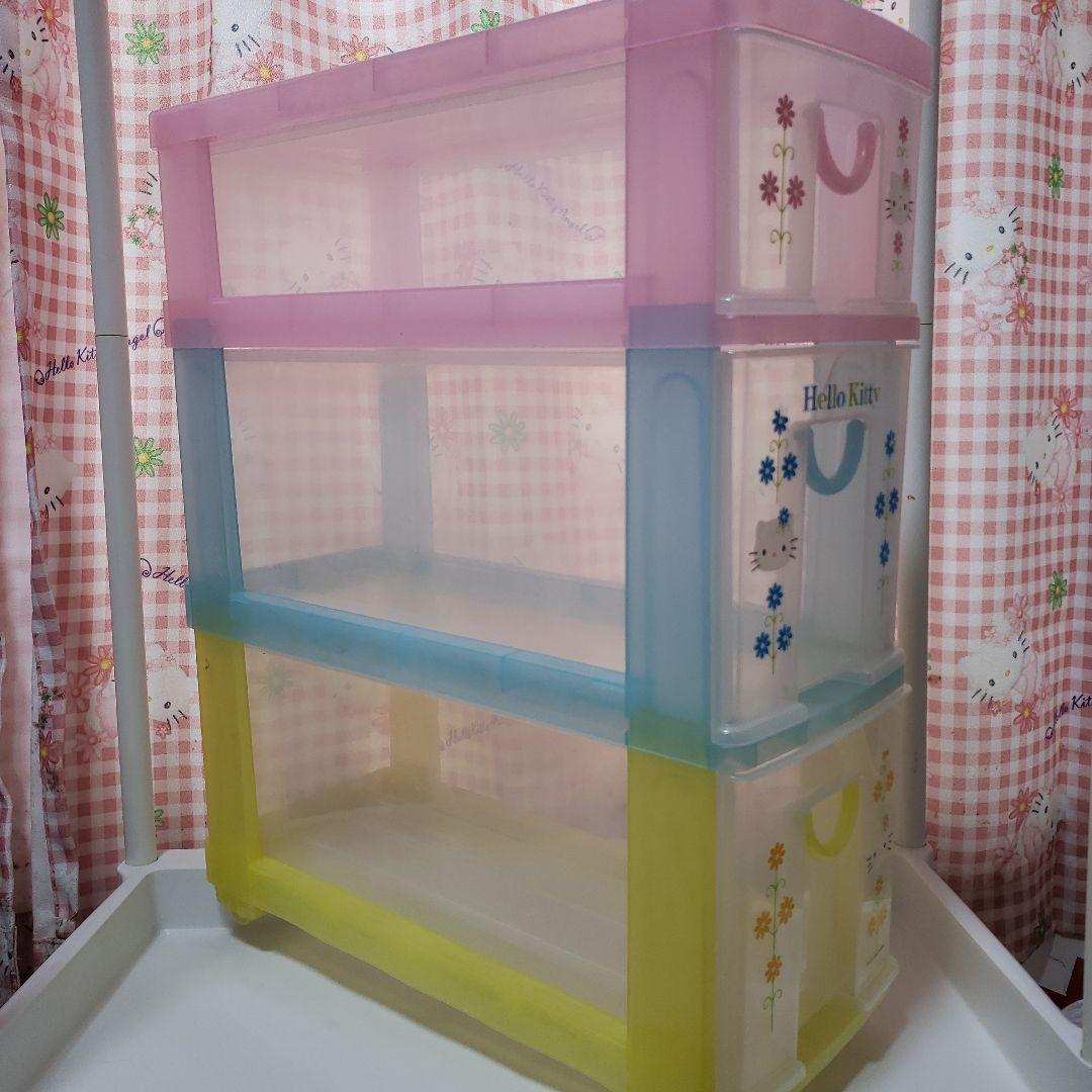 ハローキティ 3段収納ボックス