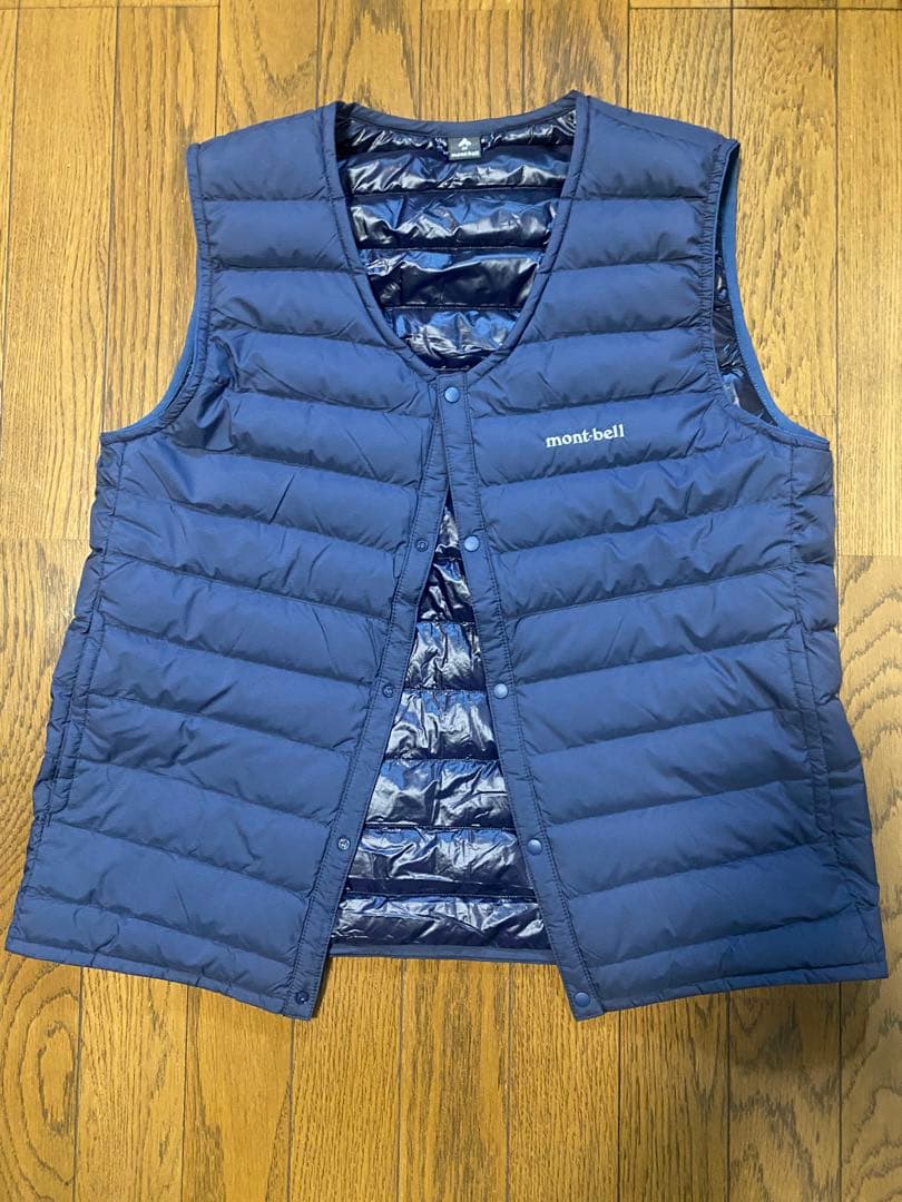 モンベル　スペリオダウンVネックベスト Mens