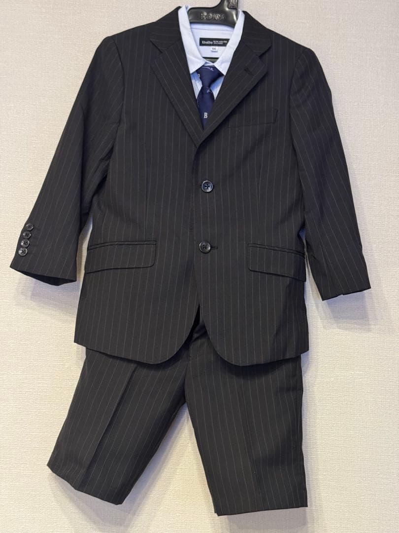 BeBe 男児 120cm スーツセット＋moonstar 黒靴　19cm