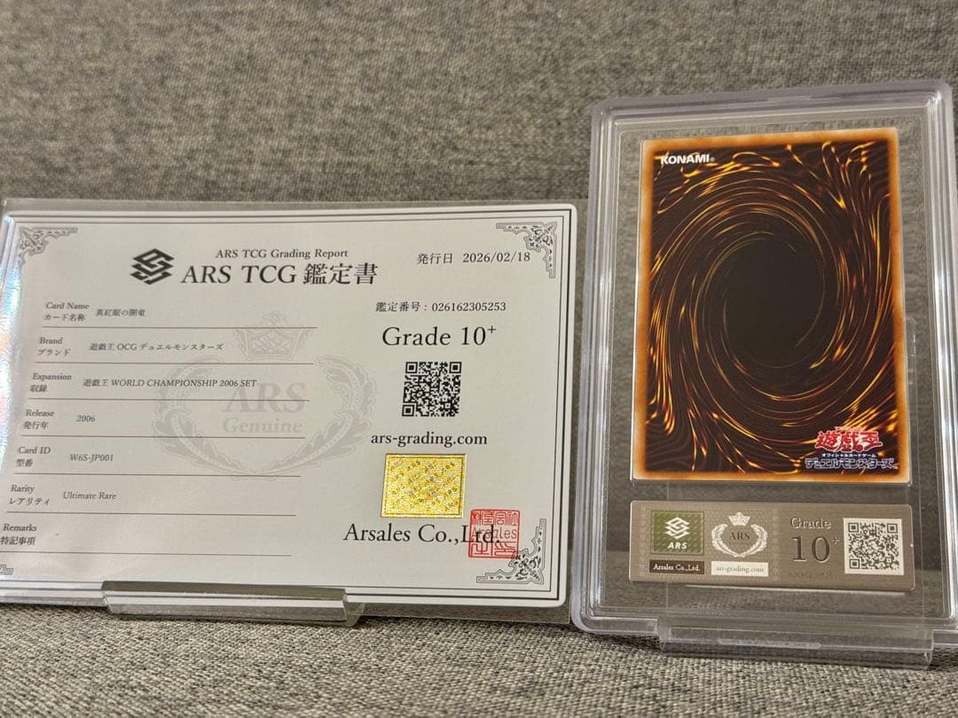 ARS10+ 真紅眼の闇竜 レリーフ 鑑定書付き