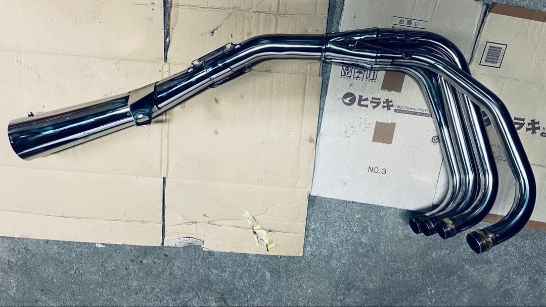 ゼファー400 KER KER メガホンマフラー